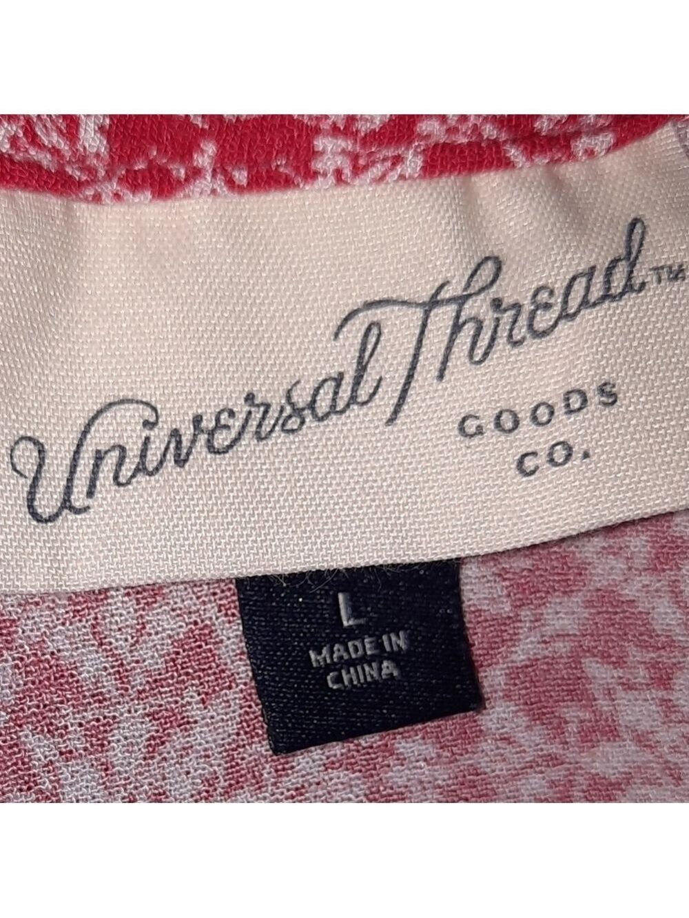 Universal Thread Red Cropped Top Large - Picture 4 of 5